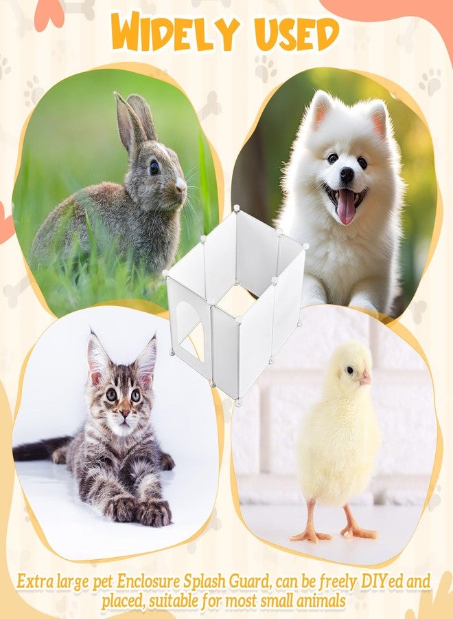 Marsui Large Cat Litter Box Enclosure Splash Guard DIY Litterbox Wall Shield Easy Clean Dog Privacy Screen Enclosure Light Weight Plastic Sheets for Most Litter Boxes (23.6 x 20 x 15.7 Inches) - Image 5